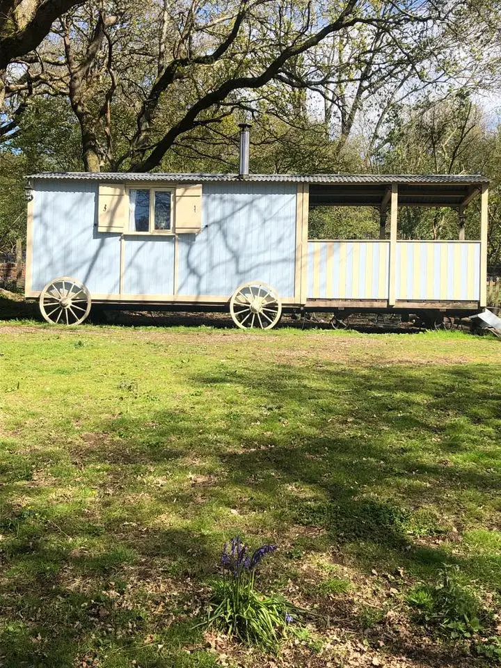 Bathing Machine Hut . Waydown-Shepherds-Huts-Brighton-Family-Friendly-Accommodation-The-Bathing-Machine-Hut